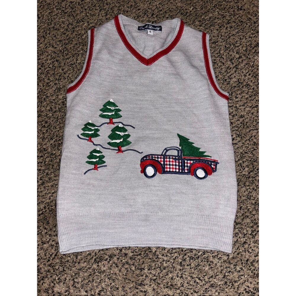 English Laundry brand Christmas sweater vest